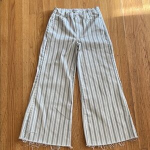Frame Denim Striped Le Palazzo Crop Jeans size 28
